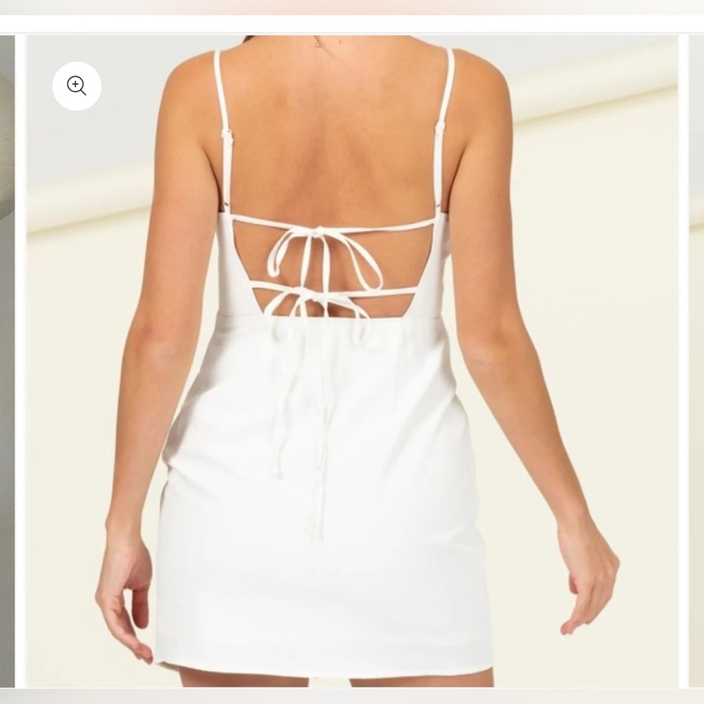 HYFVE Sexy Party Must Have Mini Dress Size Large Cream - Picture 10 of 10